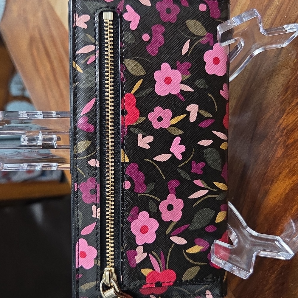 Kate Spade Story Book Lining Cameron Street Boho Floral Stacy Wallet - Picture 2 of 11